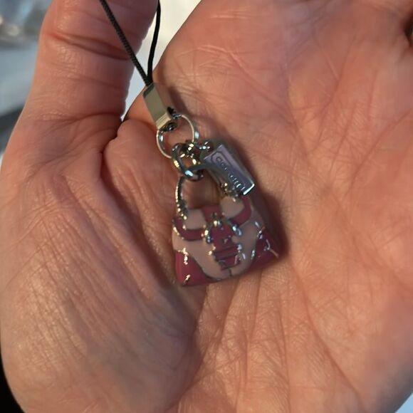 NWOT Vintage COACH Mini Purse Charm
Lanyard Cell Phone Charm - Picture 2 of 9